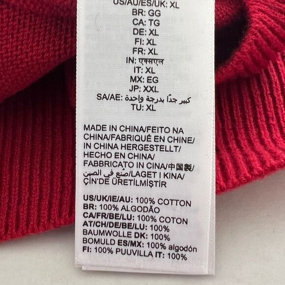 Amazon Essentials Men's Medium Weight Red 1/4 Zip Sweater Sz Large NWT - Picture 6 of 7